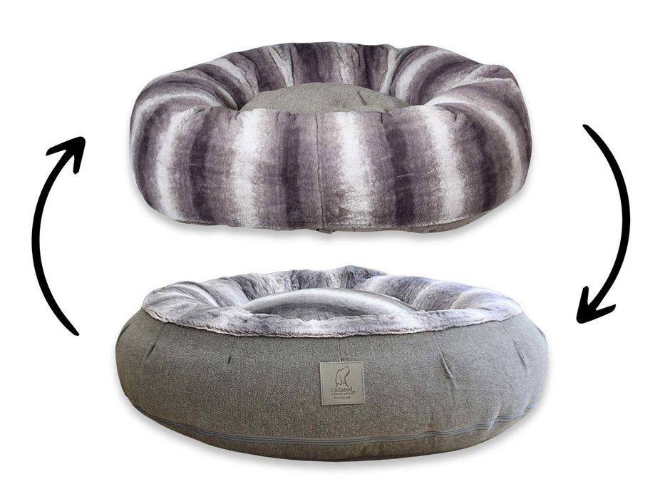 Collared Creatures - Luxury Deluxe Donut Dog Bed - Available in 2 Colours