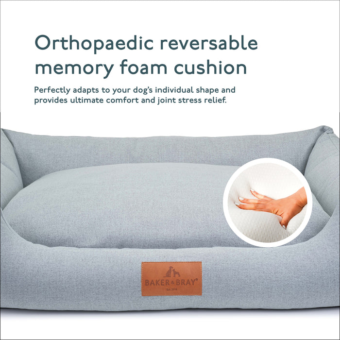 The Ultimate - Eco Friendly Orthopaedic Luxury Dog Bed, Stone Grey