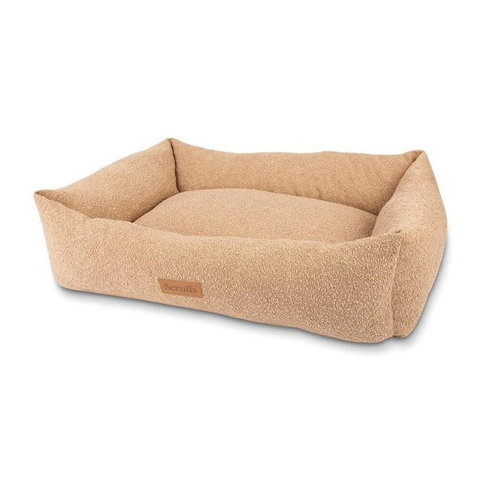 Scruffs® beds X-Large (90 x 70cm) / Desert Tan Scruffs Boucle  Box Bed - Dog Bed