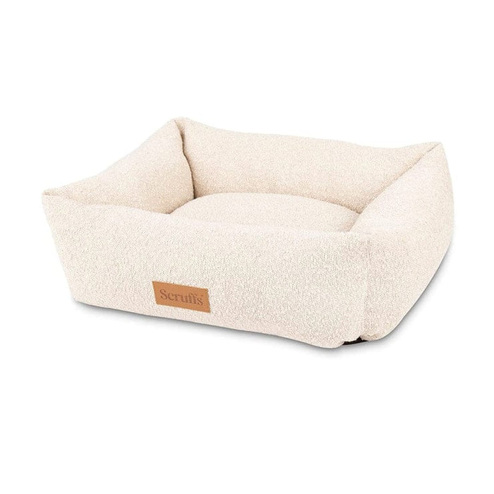Scruffs® beds Medium (60 x 50cm) / Ivory Scruffs Boucle  Box Bed - Dog Bed
