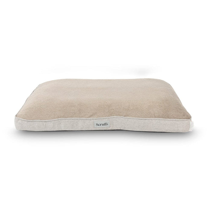 Scruffs® Dog Beds Pearl Grey / Large (100cm x 70cm / 39" x 27.5") Scruffs Harvard Memory Foam Mattress / Cushion - Graphite Grey