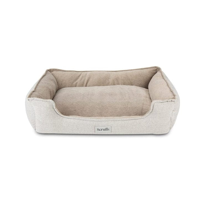 Scruffs® Dog Beds Pearl Grey / Large (100cm x 70cm / 39" x 27.5") Scruffs Harvard Memory Foam Orthopaedic Box Bed