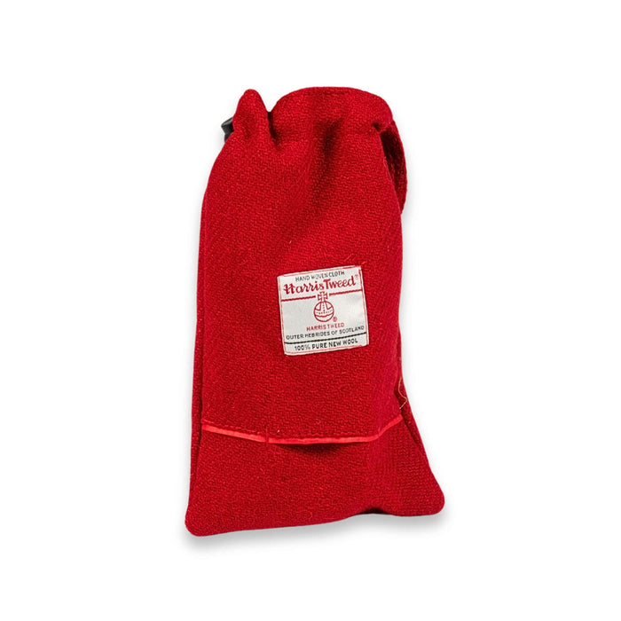 Simply Red Harris Tweed Treat Bag With Built-In Poop Bag Dispenser