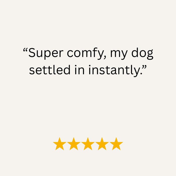 Beige Luxury Dog Snuggle Bed - Snuggle Sack