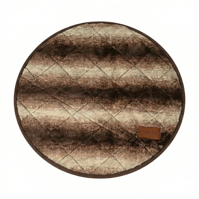 Collared Creatures - Luxury Brown Faux Fur Cave Bed Dog Blanket