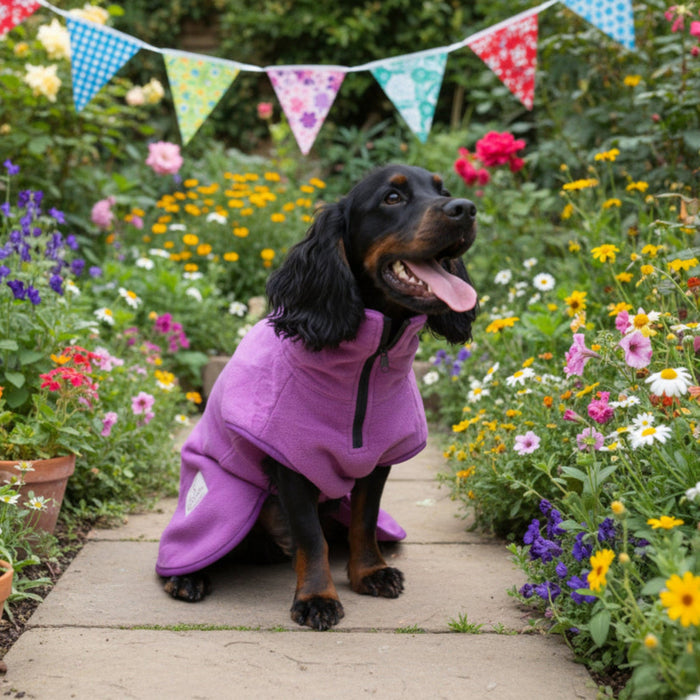 Magenta Superior Perfectly Practical Dog Drying Coat