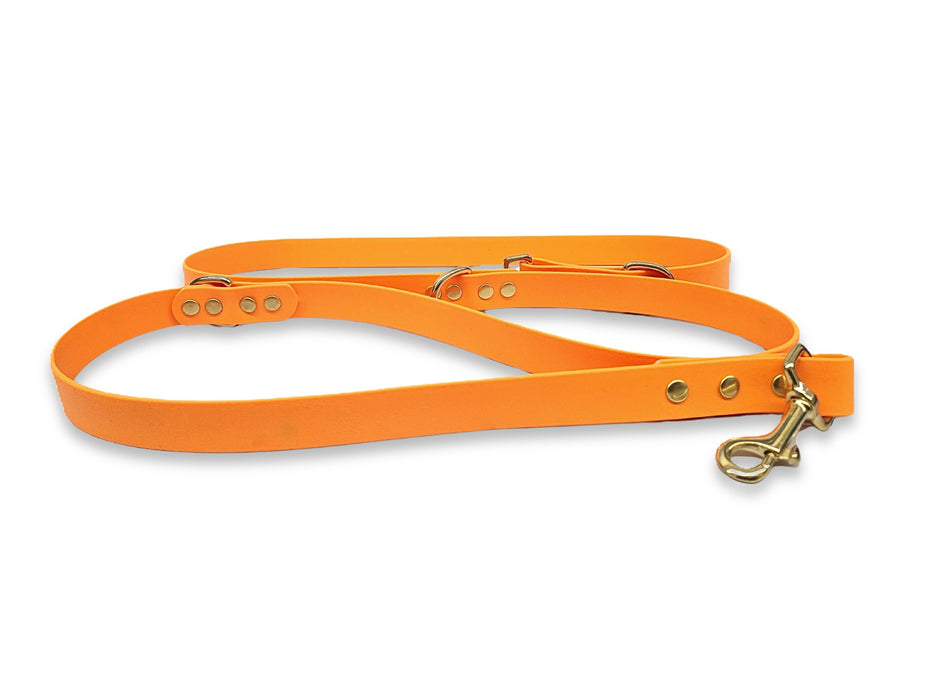 Tangerine Waterproof / Biothane Dog Training Lead