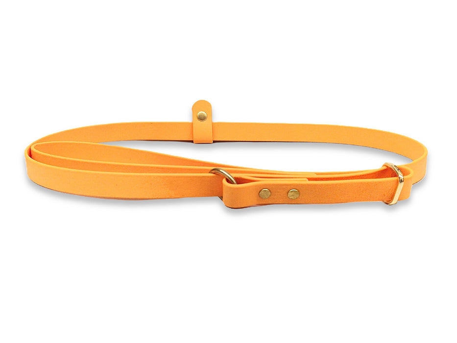 Tangerine Waterproof Biothane Dog Slip Lead