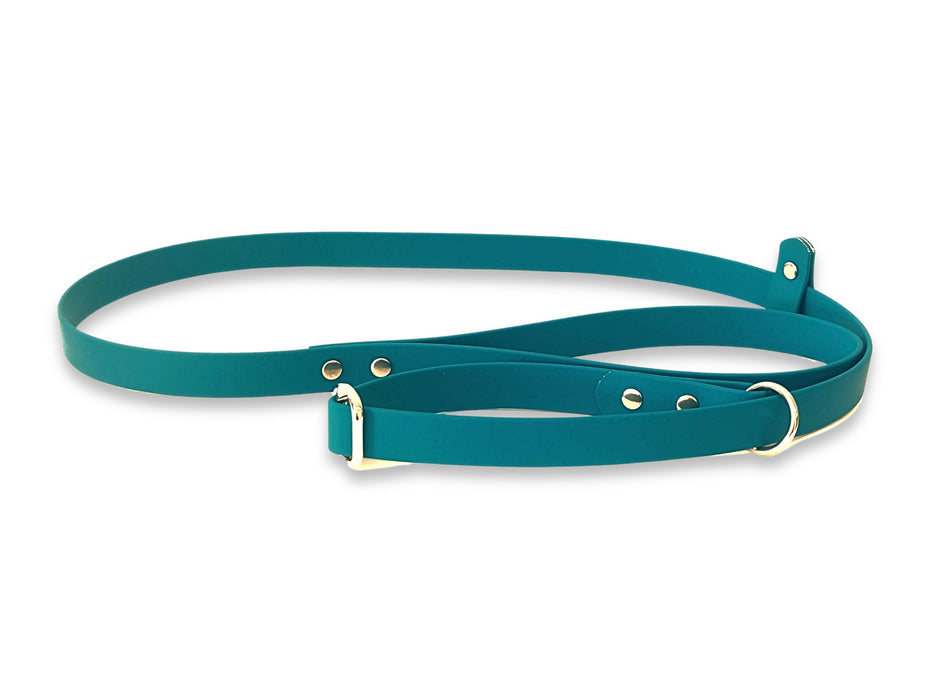 Teal Waterproof Biothane Dog Slip Lead
