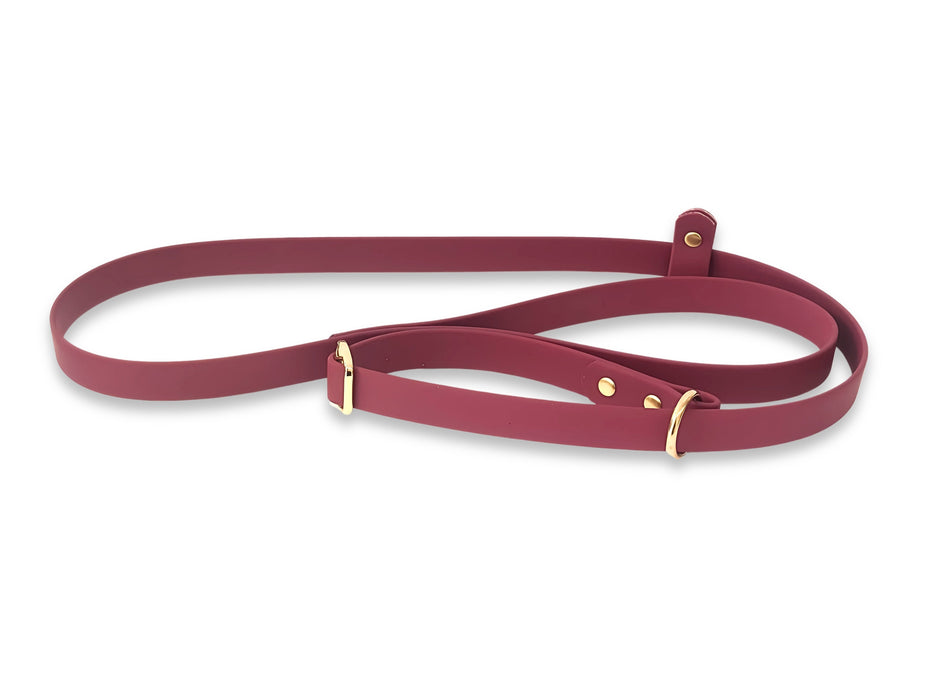 Wine Waterproof Biothane Dog Slip Lead