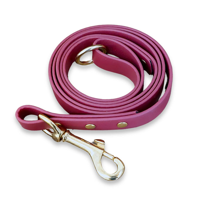 Wine Waterproof Biothane Dog Lead