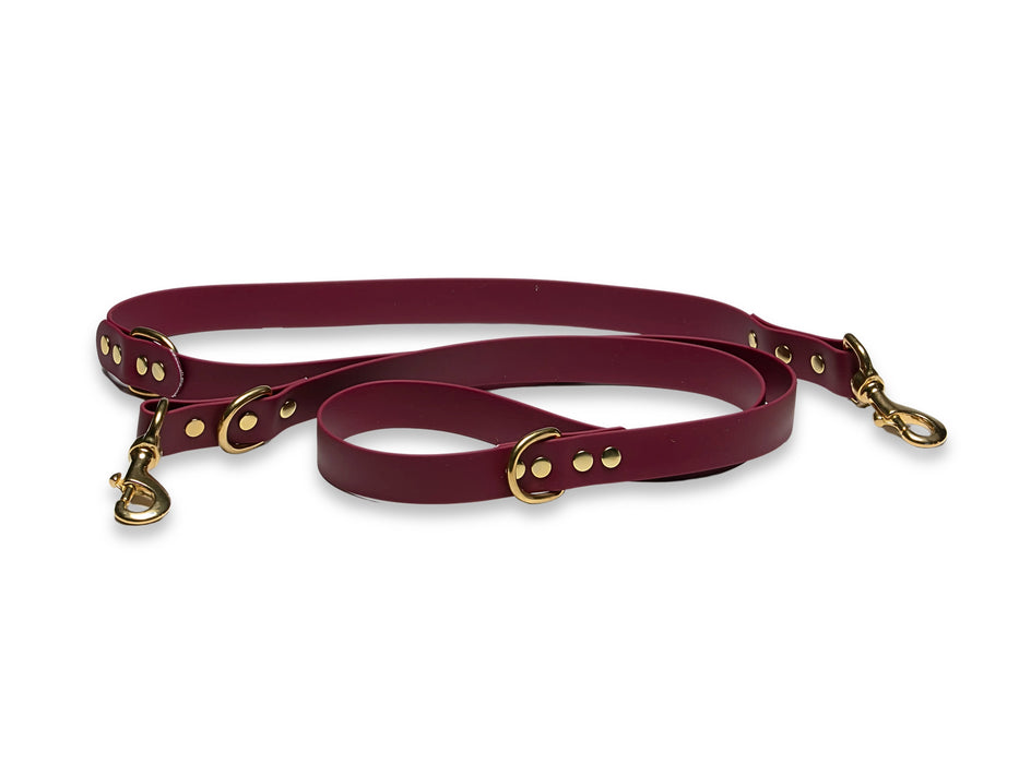 Wine Waterproof / Biothane Dog Training Lead