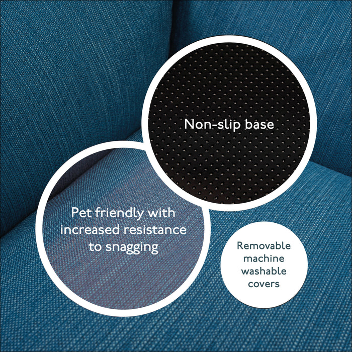 The Ultimate - Eco Friendly Orthopaedic Luxury Dog Bed, Teal Blue-Green