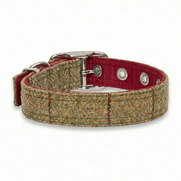 Yorkshire Tweed - Buckle Fastening Luxury Tweed Dog Collar