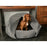 Collared Creatures Beds 60cm Diameter / With Curtains Collared Creatures Grey Quilted Velour Deluxe Comfort Cocoon Dog Cave Bed