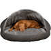 Collared Creatures Beds 65cm Diameter The Luxury Grey Cave Dog Bed