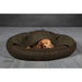 Collared Creatures Beds Collared Creatures - Green Tweed Luxury Cocoon Cushion Round Dog Bed