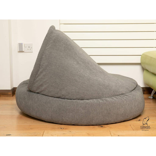 Collared Creatures Beds Collared Creatures - Grey Deluxe Cocoon Luxury Dog Bed - BRAND NEW material