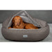 Collared Creatures Beds Grey Deluxe Cocoon Luxury Dog Bed