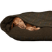 Collared Creatures Beds Luxury Green Tweed Snuggle Sack Dog Bed