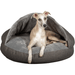 Collared Creatures Beds The Luxury Grey Cave Dog Bed
