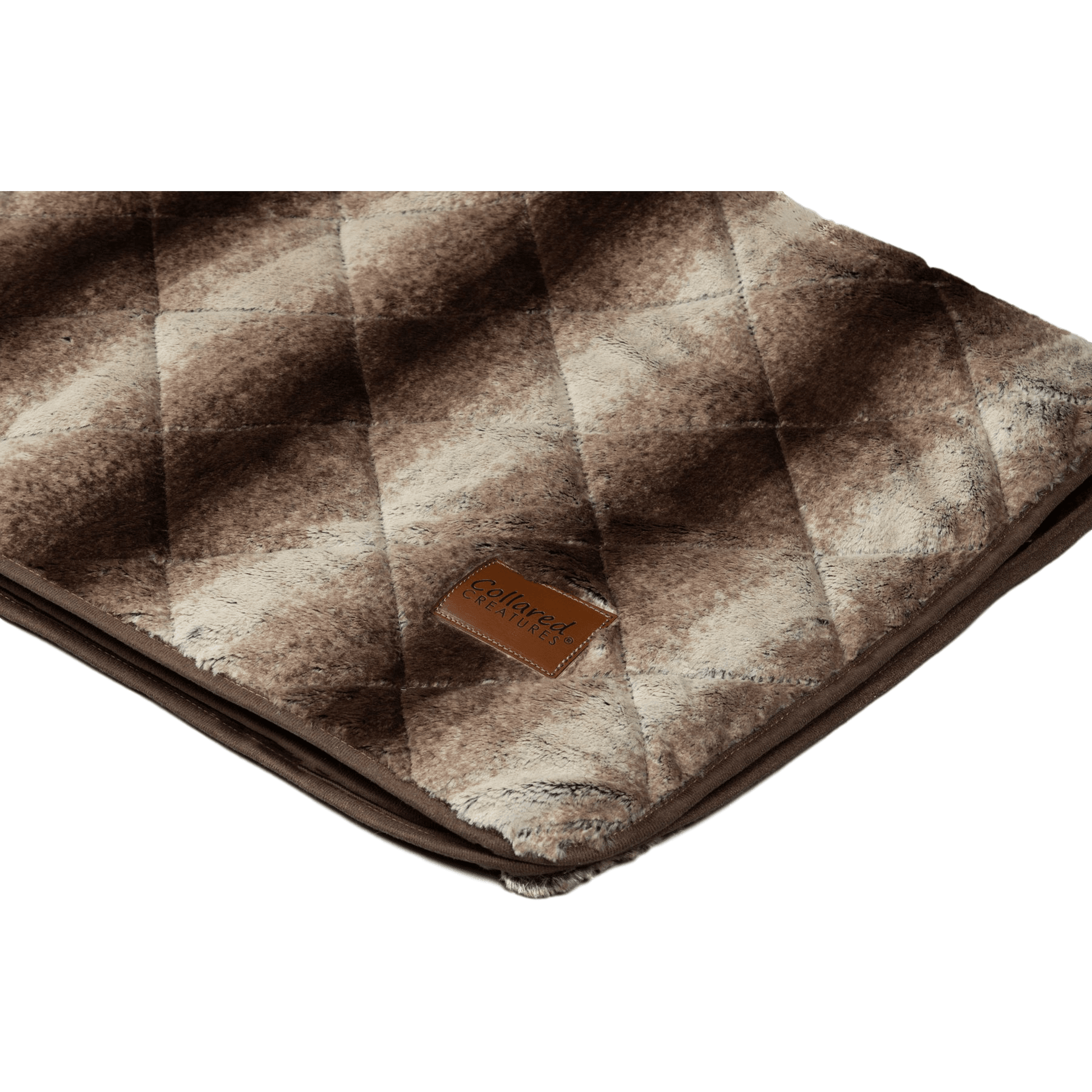 Collared Creatures Luxury FauxFur Brown Dog Blanket Sofa Throw