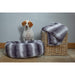 Collared Creatures Blanket Luxury Faux-Fur Grey Dog Blanket - Sofa Throw