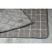 Collared Creatures Blanket Luxury Faux-Fur Modern Grey Check Dog Blanket - Sofa Throw