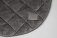 Collared Creatures Blanket Luxury Grey Quilted Deluxe Cocoon Round Dog Blanket