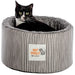 Danish Design Beds 16"/42cm / Snuggly Stripes Battersea Cat Cosy Bed