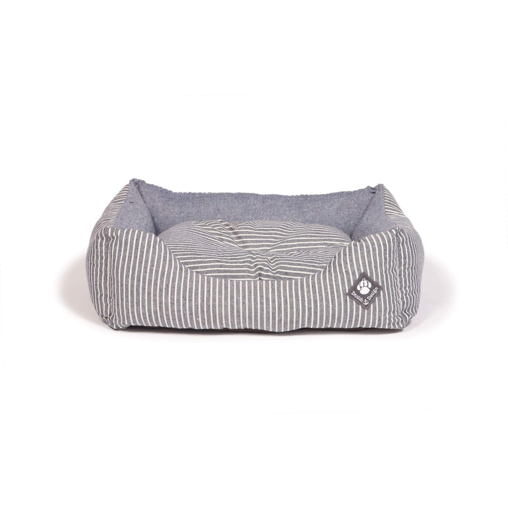 Danish Design Beds 45cm - 18" / Blue/Cream Stripe Danish Design - Maritime Snuggle Box Dog Bed