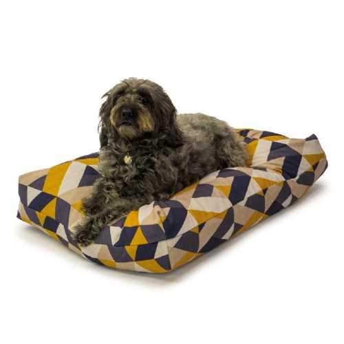 Danish Design Beds Luxury Retreat Eco-Wellness Duvet Dog Bed - Geo Tiles