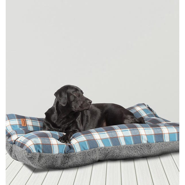 Danish Design Beds Medium 71 x 98cm / Fleece Check FatFace Luxury Deep Duvet Cushion Dog Bed