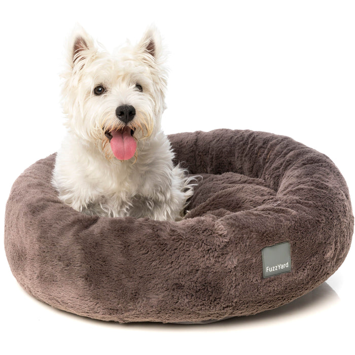 FuzzYard Beds Luxury Eskimo Dog Bed - Truffle Grey
