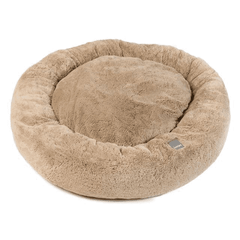 Dreameazzzy Luxury Round Dog Bed - Chai