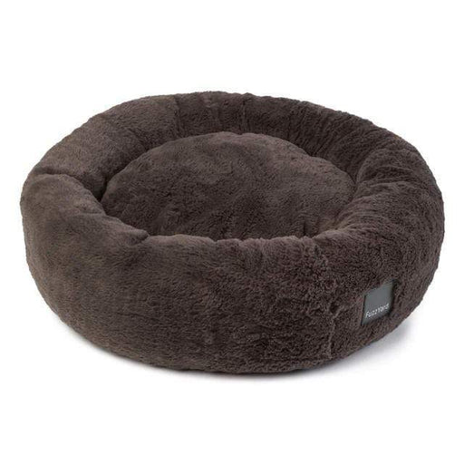 FuzzYard Beds S - 45cm x 48cm Luxury Eskimo Dog Bed - Truffle Grey