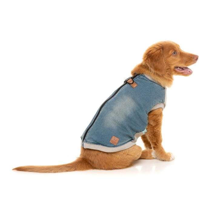 FuzzYard Dog Jacket Size 5 MacGyver Harness Jacket Denim