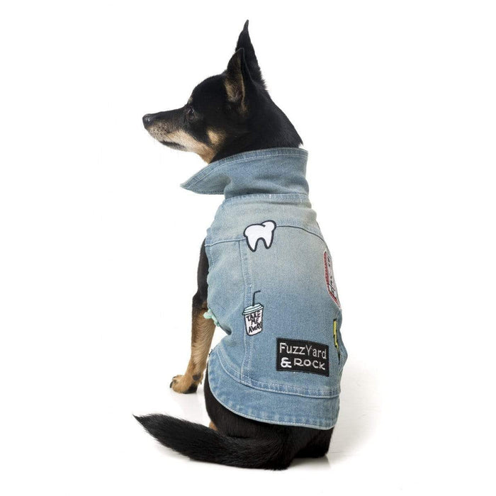FuzzYard Dog Jacket The Rocker Denim Jacket
