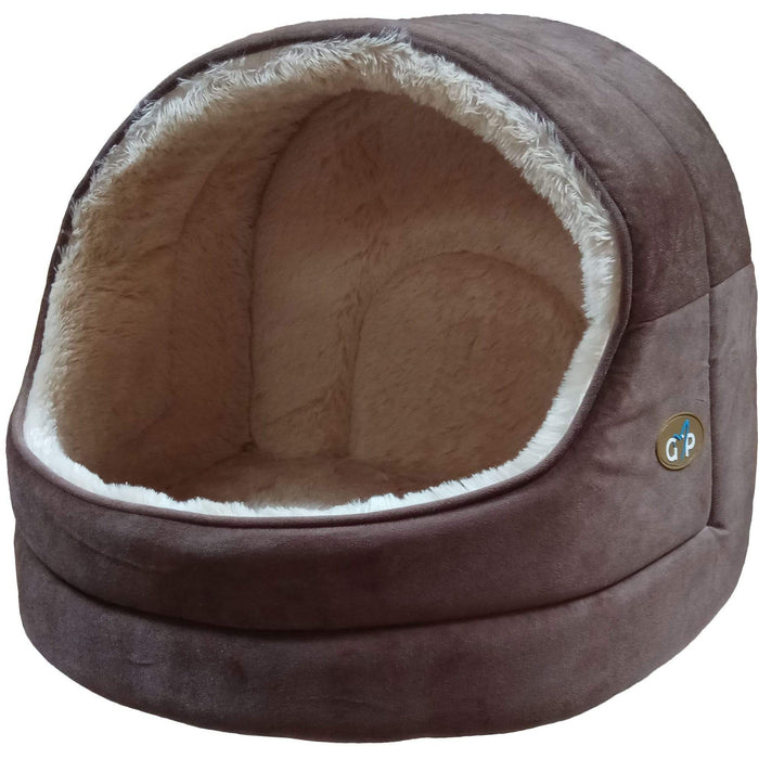 GorPets Beds Brown / Large Nordic Hooded Luxury Cat Bed - Cats & Small Breeds