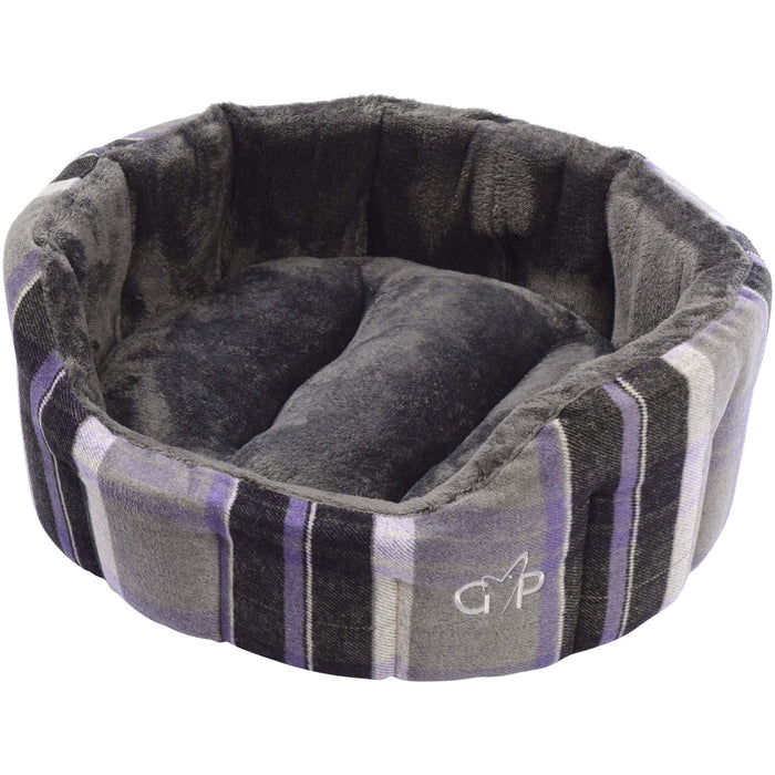 GorPets Beds Purple Check / Large 76cm(30") Camden Deluxe Dog Bed
