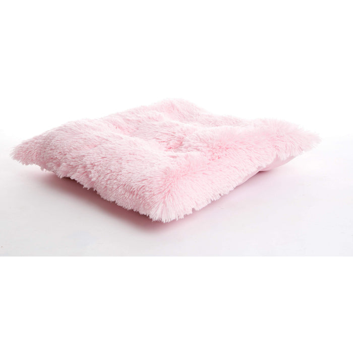 In Vogue Beds Baby Pink Shaggy Pooch Pad Dog Bed