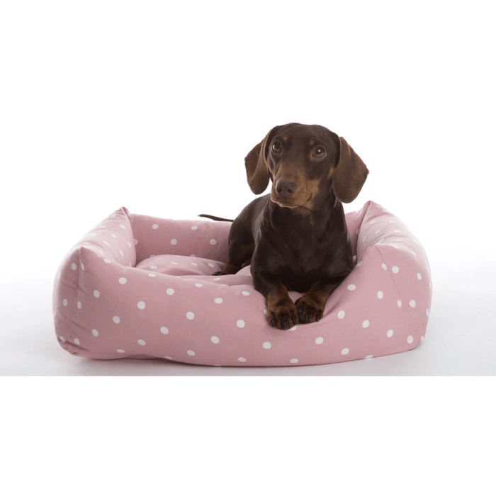 In Vogue Beds Dotty Rose Bolster Luxury Dog Bed
