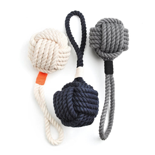 LoveThyBeast Animals & Pet Supplies Navy / Small 3" Luxury Rope Knot Dog Toy