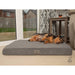 Pet Prestige UK Collared Creatures Grey Velour Luxury Mattress Dog Bed