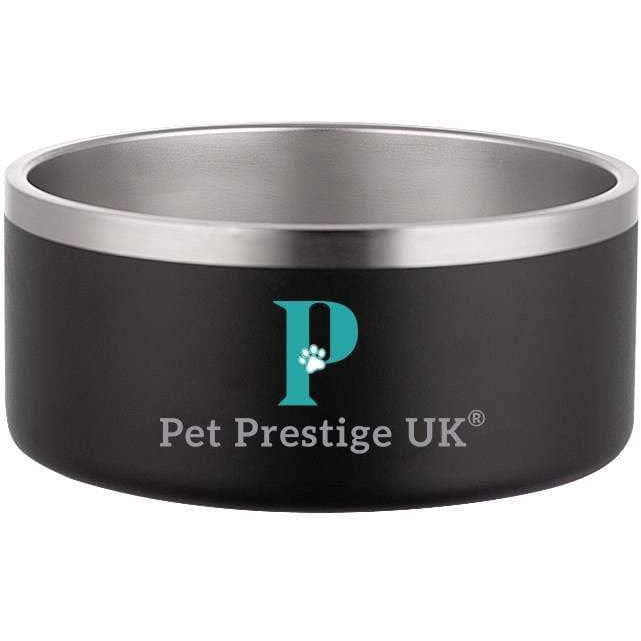 Pet Prestige UK Dog & Cat accessories Pet Prestige - Steel Dog Feeding Bowl - Black