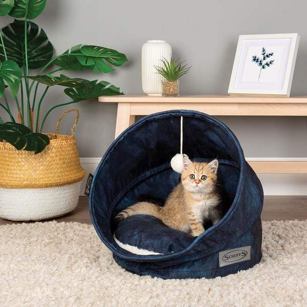 Scruffs® Beds 44 x 44 x 48cm Scruffs Kensington Cat Bed - Navy