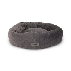 The Oslo Luxury Round Dog Bed - Stone Grey