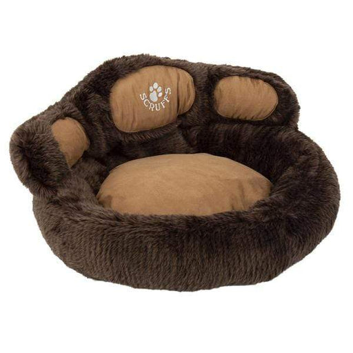 Scruffs® Beds 55x 55x 26/11cm / Grizzly Bear Scruffs® Paw Pet Bed