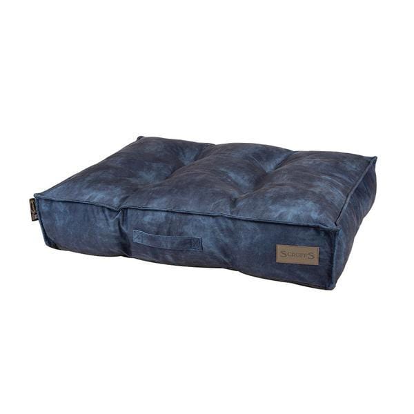 The Kensington Mattress Luxury Dog Bed Cushion Navy — Pet Prestige UK